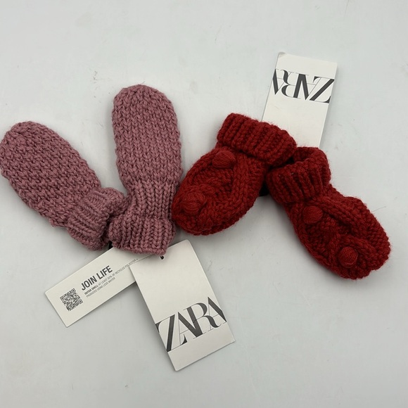 Zara Other - Zara Toddler Mittens 2 Pair
